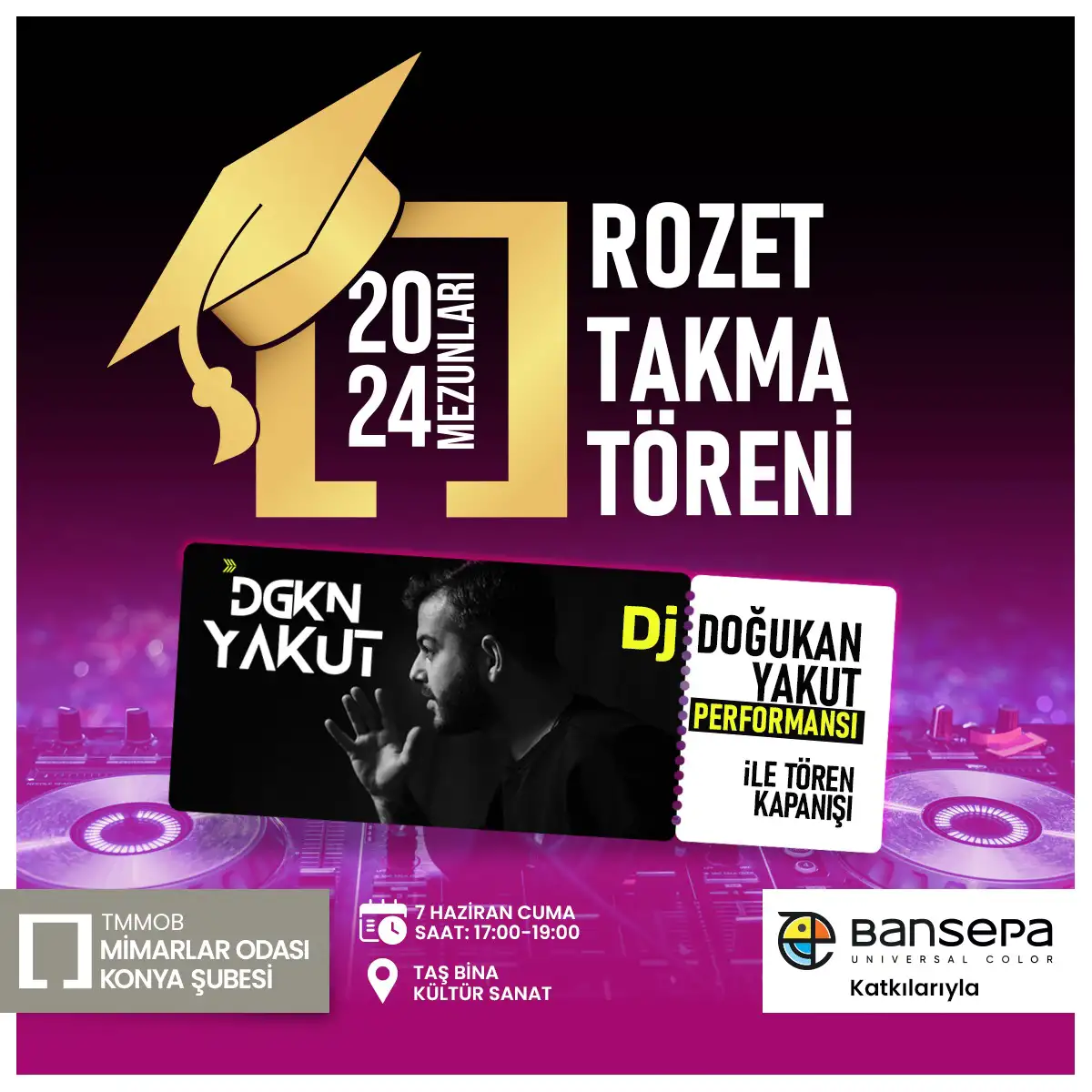 2024 Mimarlık Mezunları Rozet Takma Töreni