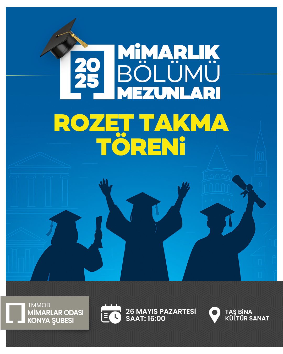 2025 Mimarlık Bölümü Mezunları Rozet Takma Töreni