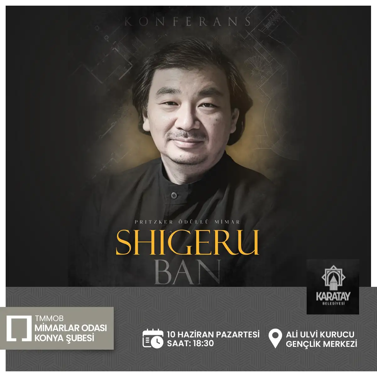 Pritzker Ödüllü Mimar Shigeru BAN Konferans