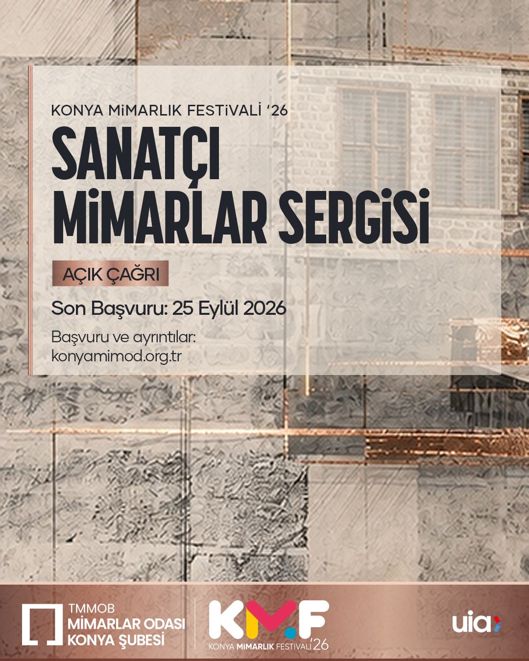 KMF'26 Sanatçı Mimarlar Sergisi Başvuruları Açıldı