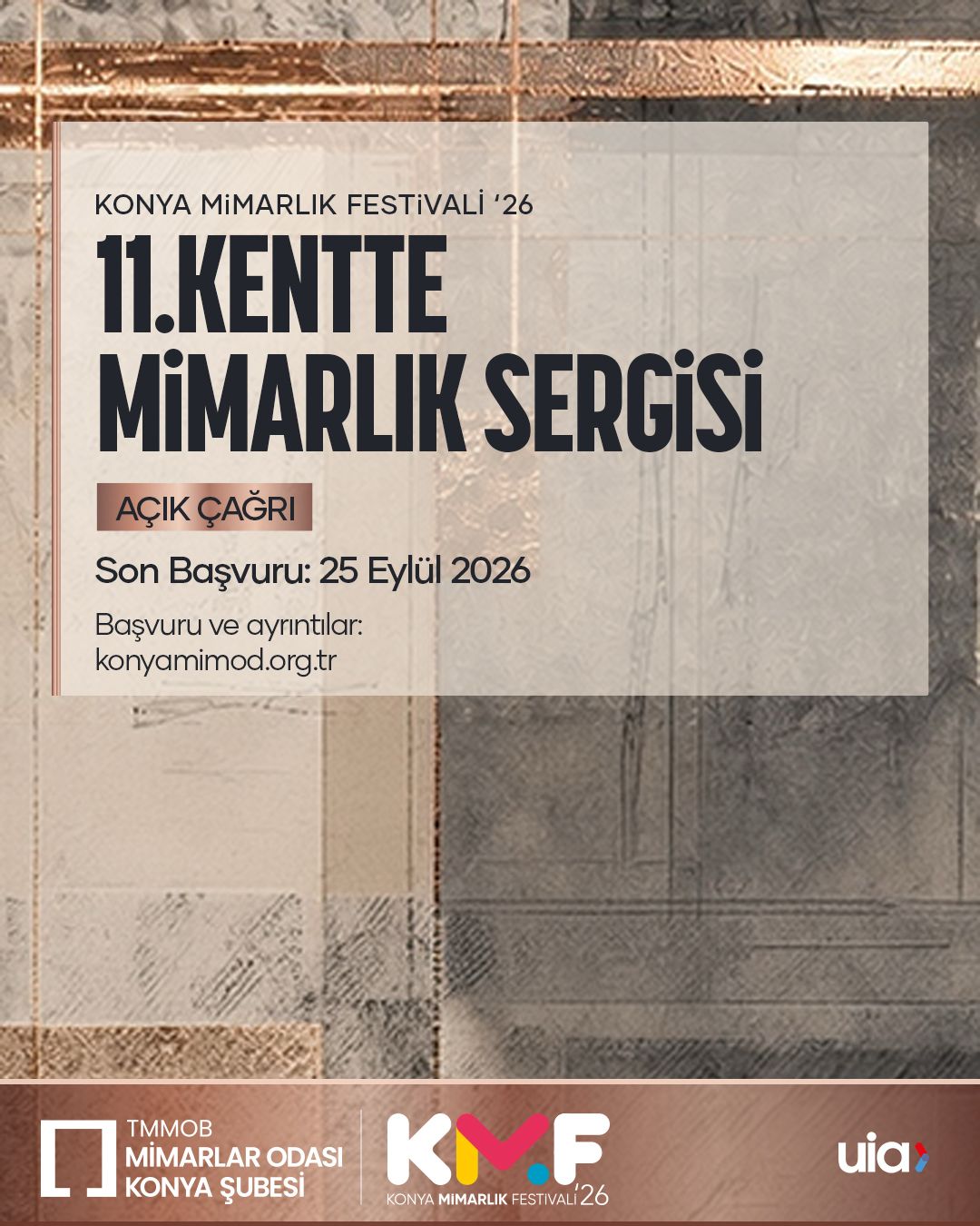11. Kentte Mimarlık Sergisi’ne Başvurular Açıldı