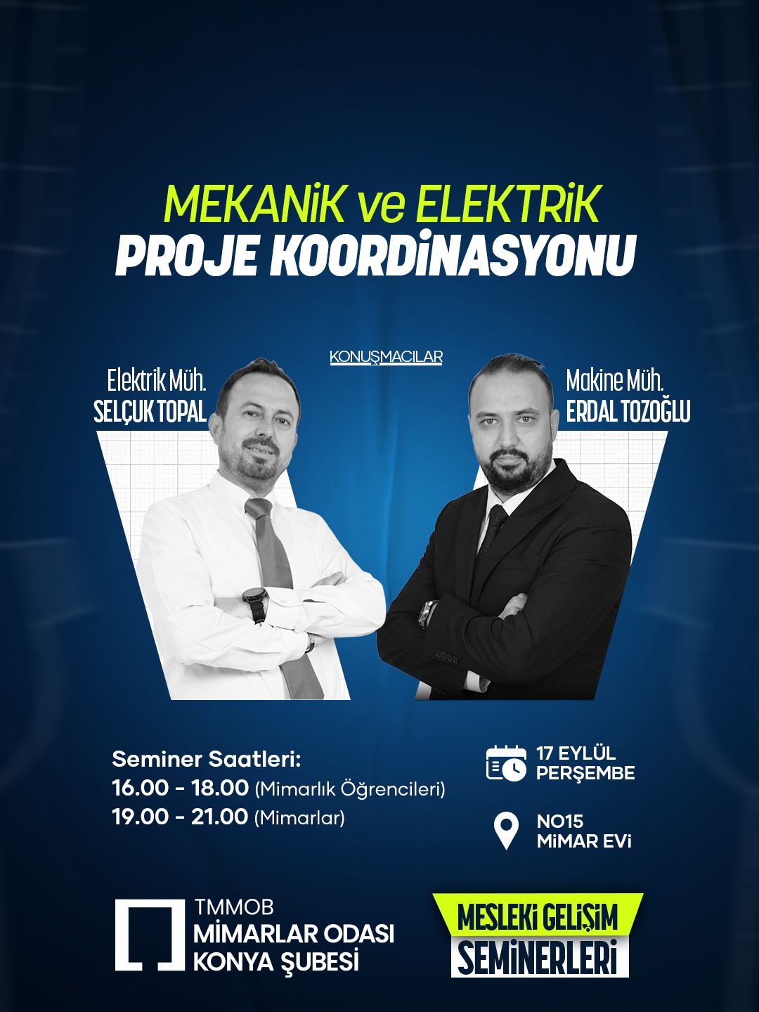 Mekanik ve Elektrik Proje Koordinasyonu Mesleki Gelişim Semineri