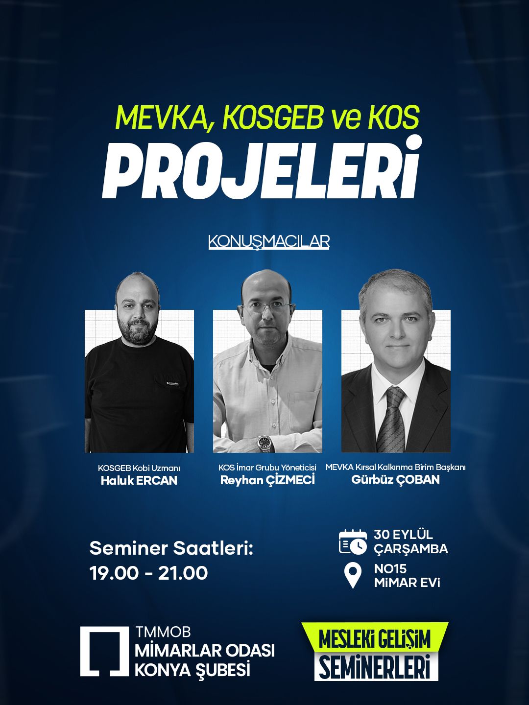 MEVKA, KOSGEB ve KOS Projeleri Mesleki Gelişim Semineri