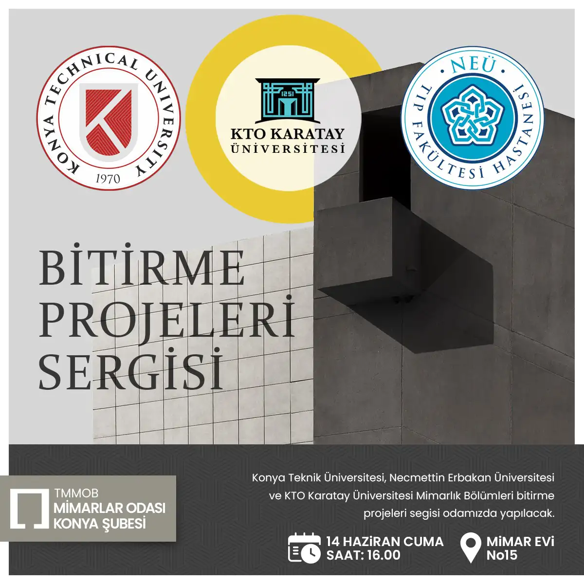  Mimarlık Fakülteleri Bitirme Projeleri Sergisi